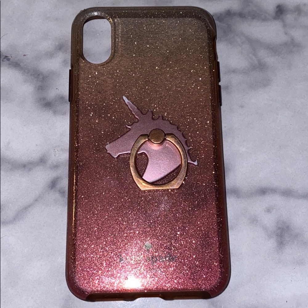 ♠️ Kate Spade ♠️  Pink Glitter Ombré iPhone X Case